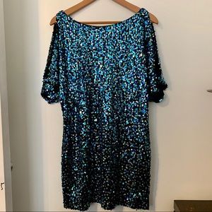 Aiden by Aiden Mattox sequined cocktail mini dress